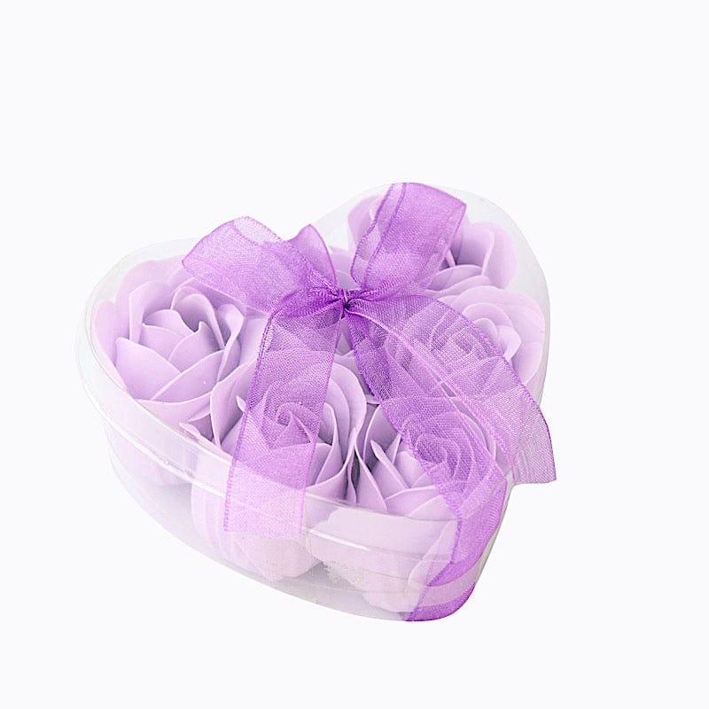 24 Scented Rose Soap Party Favors in Gift Boxes with Ribbons