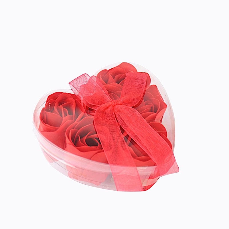 24 Scented Rose Soap Party Favors in Gift Boxes with Ribbons