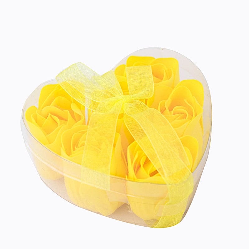 24 Scented Rose Soap Party Favors in Gift Boxes with Ribbons