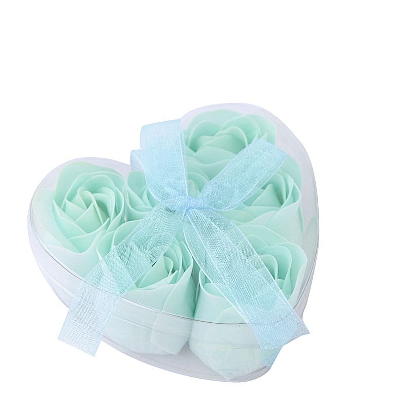 24 Scented Rose Soap Party Favors in Gift Boxes with Ribbons