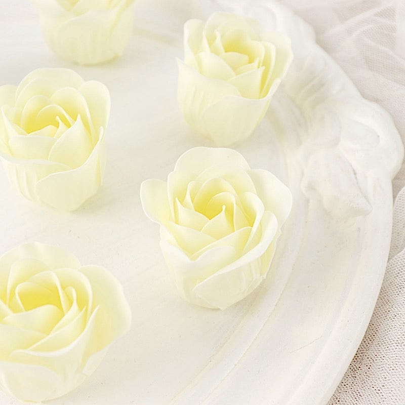 24 Scented Rose Soap Party Favors in Gift Boxes with Ribbons