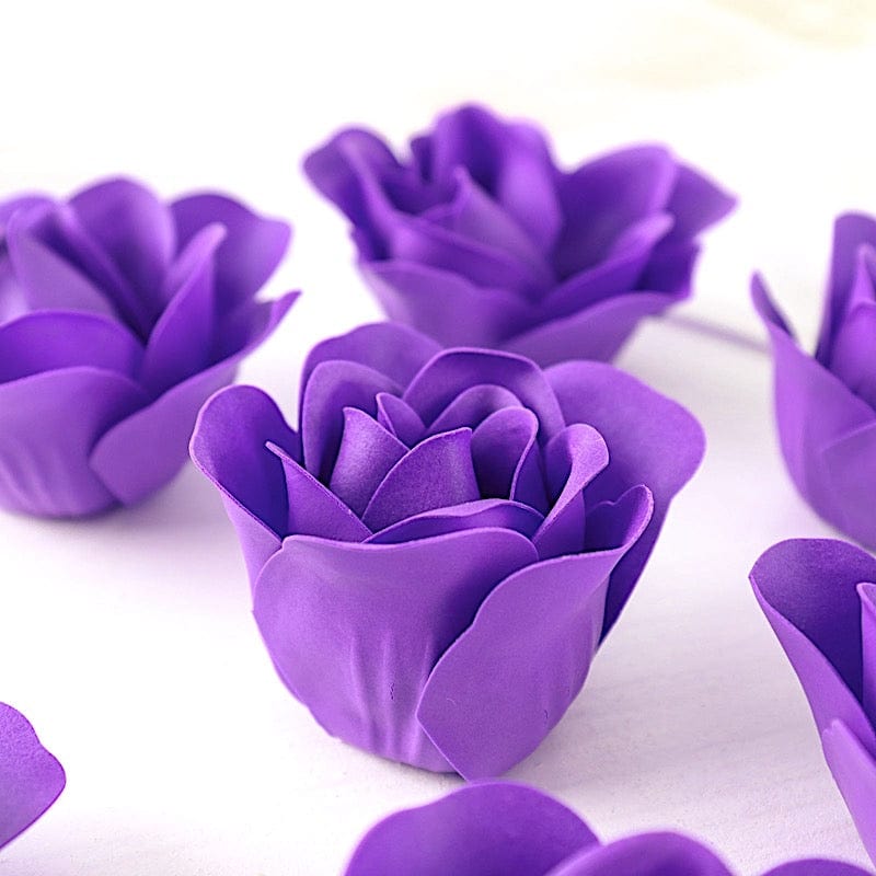 24 Scented Rose Soap Party Favors in Gift Boxes with Ribbons