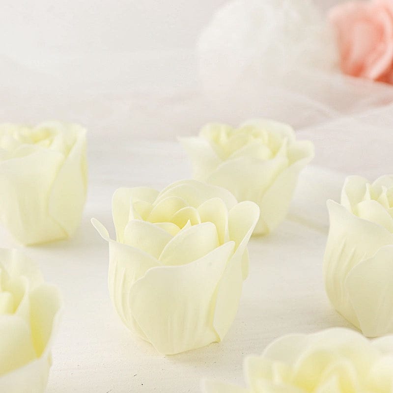 24 Scented Rose Soap Party Favors in Gift Boxes with Ribbons