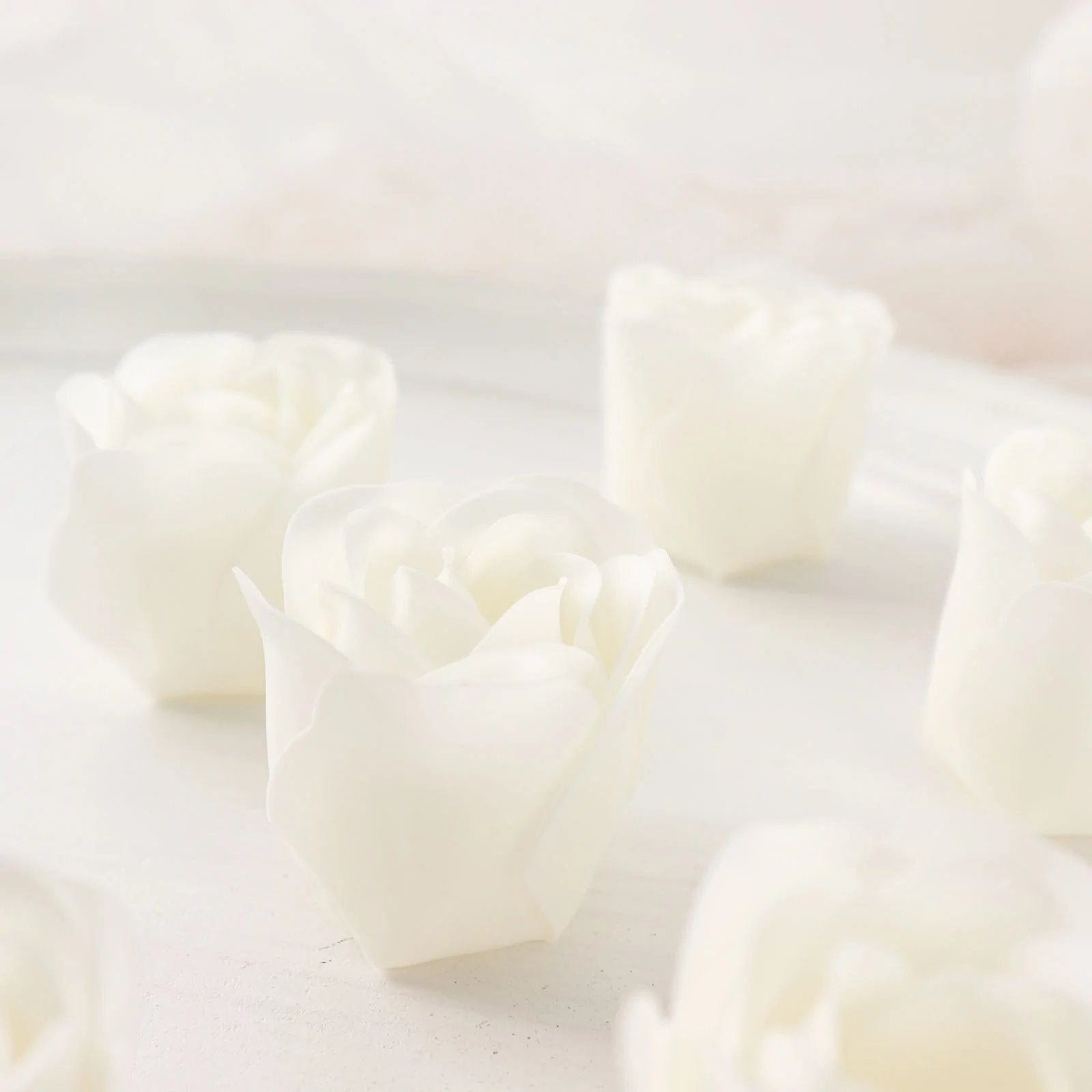 24 Scented Rose Soap Party Favors in Gift Boxes with Ribbons