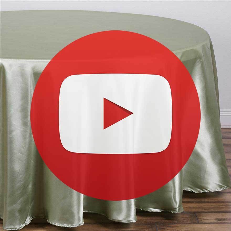 108 in Apple Green Polyester Round Tablecloth Wedding Party Supplies