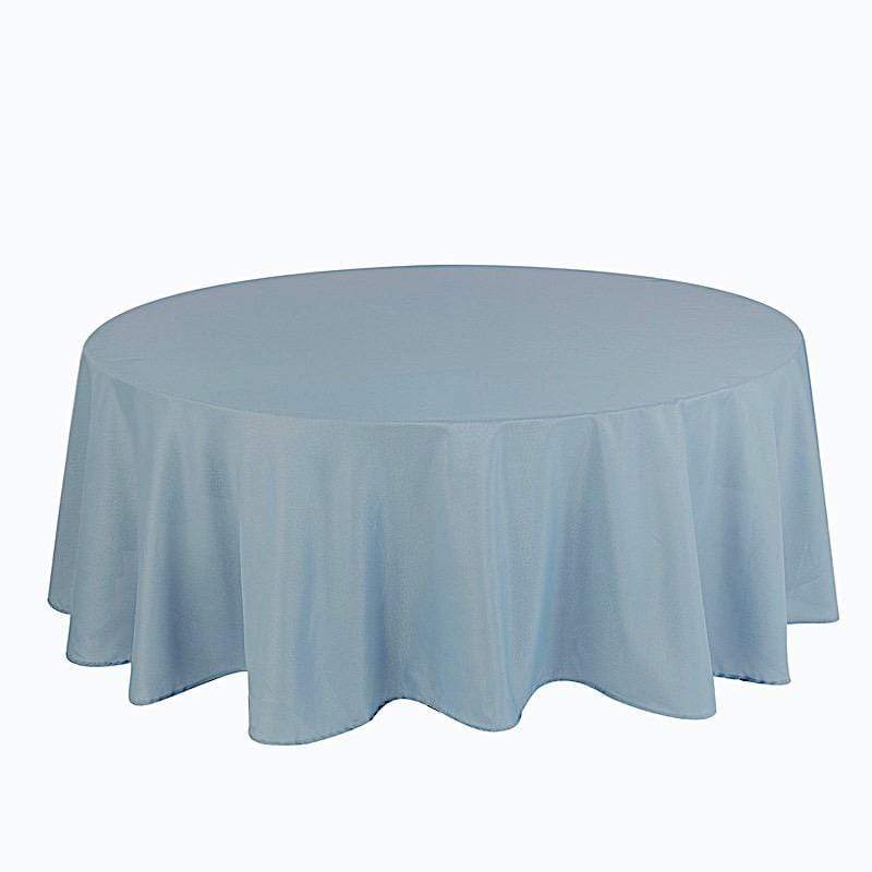 108" Charcoal Grey Polyester Round Tablecloth