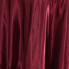 Burgundy 108" Satin Round Tablecloth