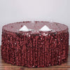 120" Champagne Big Payette XL Sequin Round Tablecloth