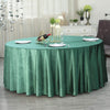120 in Hunter Green Round Premium Velvet Tablecloth