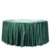 120 in Hunter Green Round Premium Velvet Tablecloth