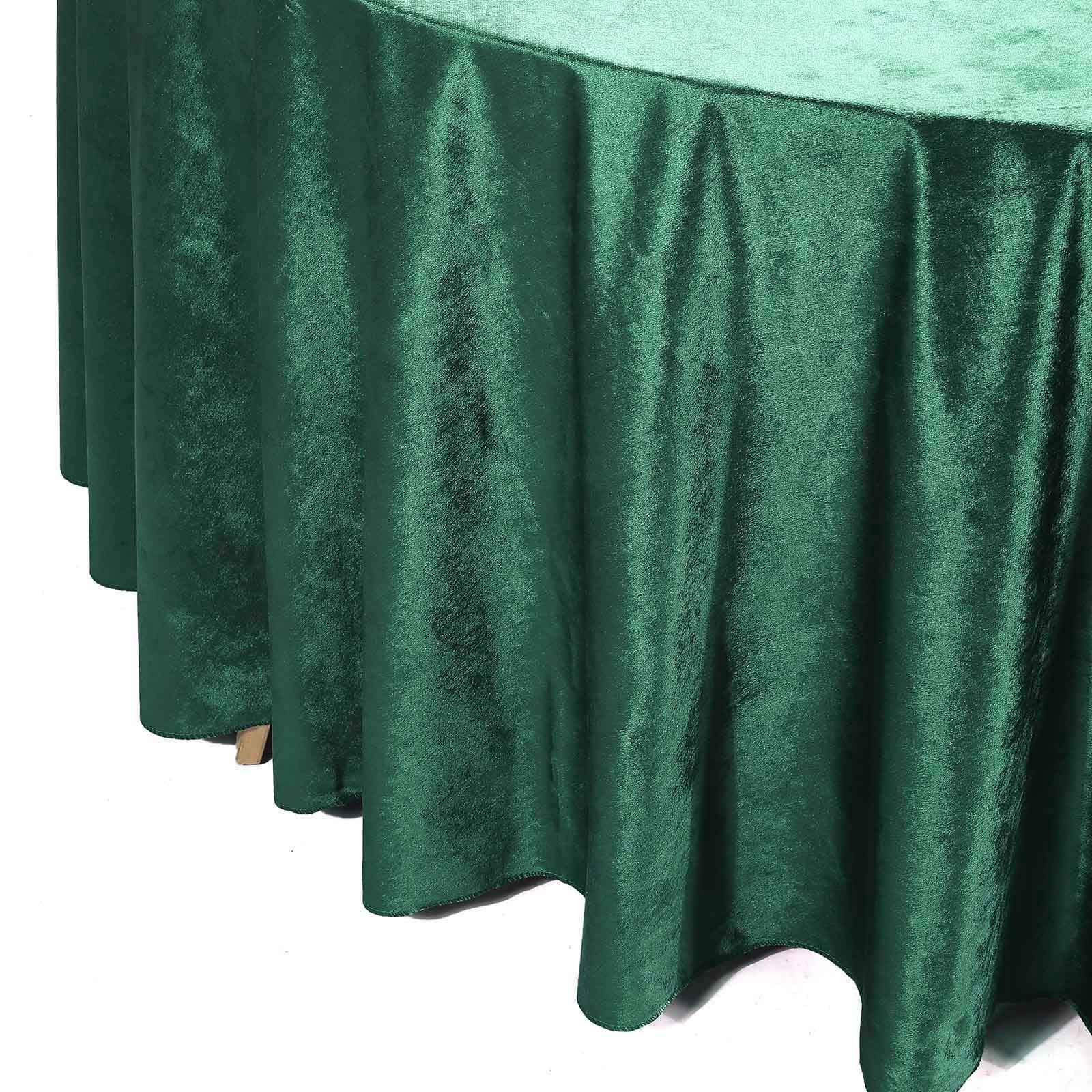 120 in Round Premium Velvet Tablecloth