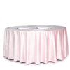 120 in Blush Round Premium Velvet Tablecloth