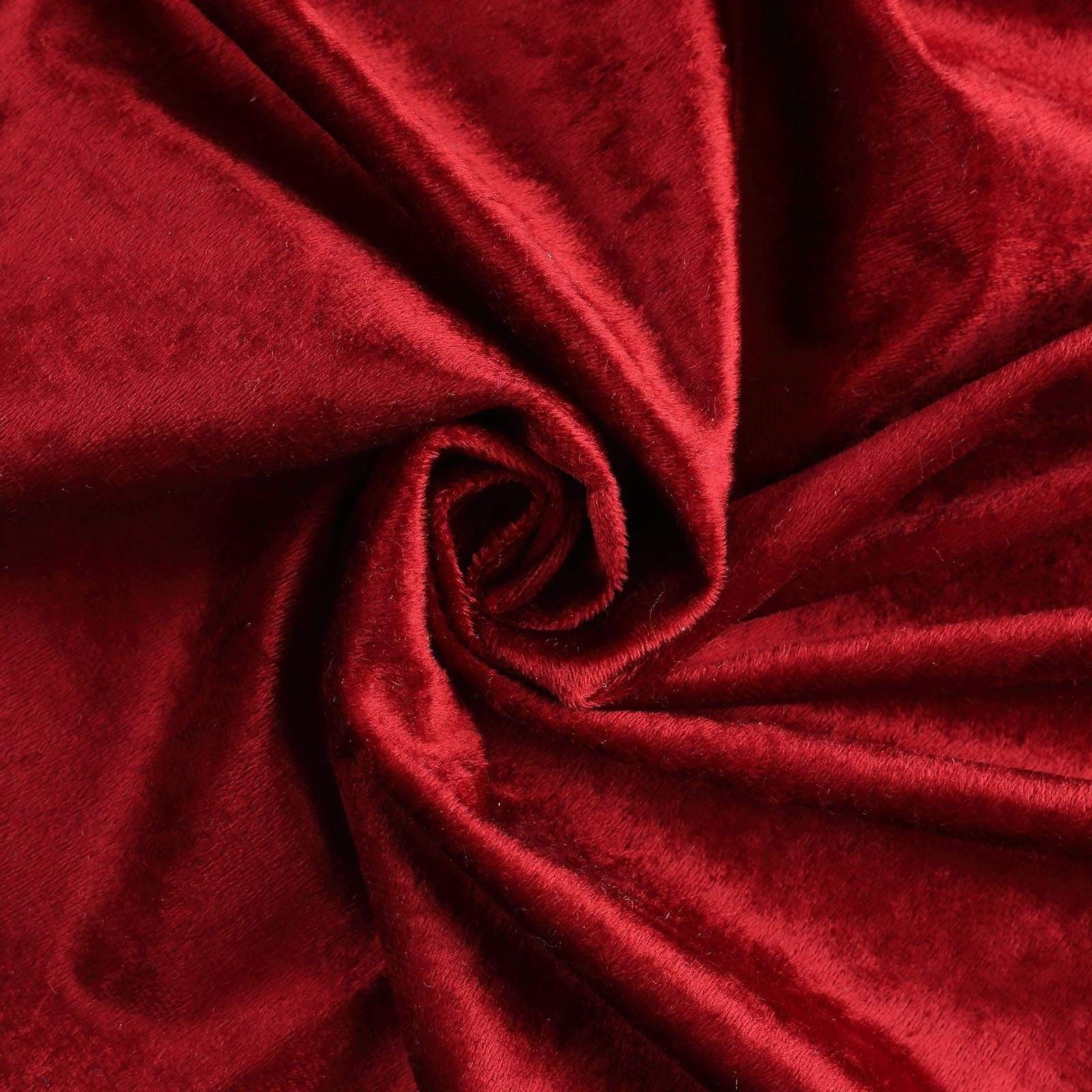 120 in Wine Round Premium Velvet Tablecloth