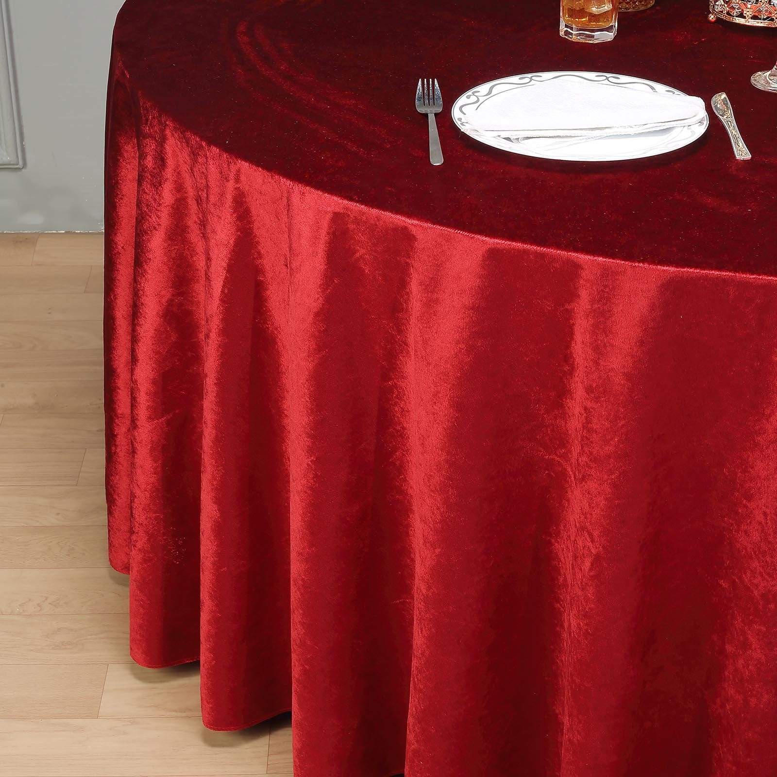 Etched Velvet Tablecloth Oval Tablecloth Round Squares 