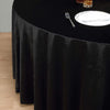 120 in Black Round Premium Velvet Tablecloth