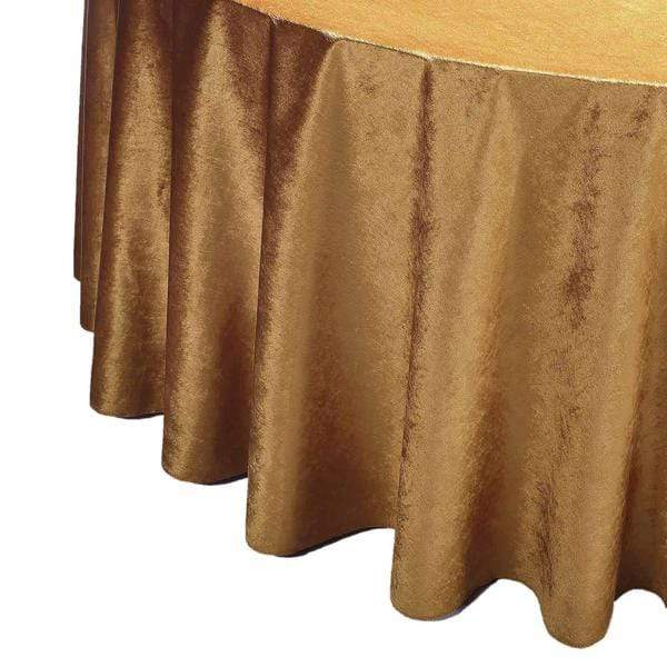 120 in Round Premium Velvet Tablecloth