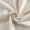 120 in Ivory Round Premium Velvet Tablecloth