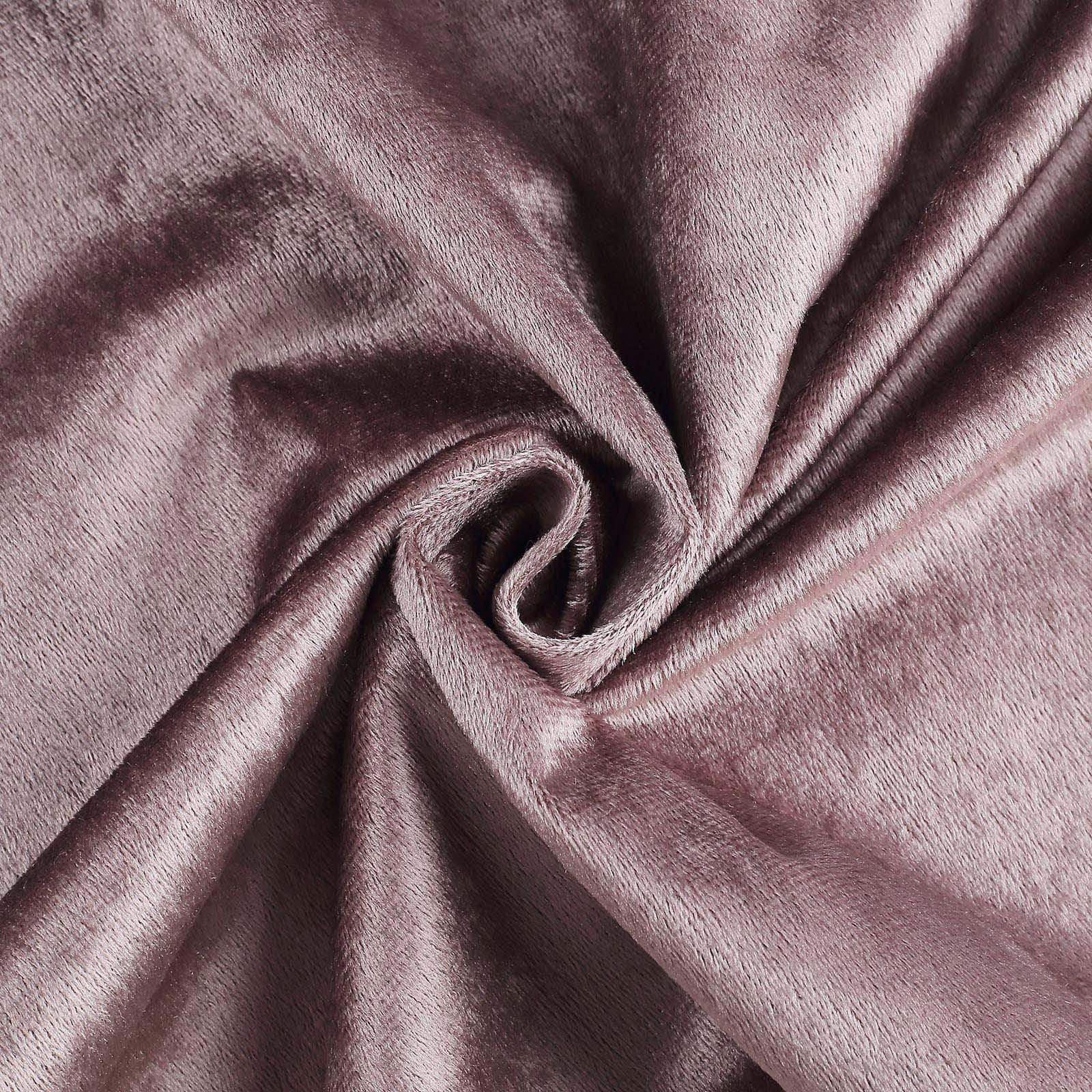 120 in Dusty Rose Round Premium Velvet Tablecloth