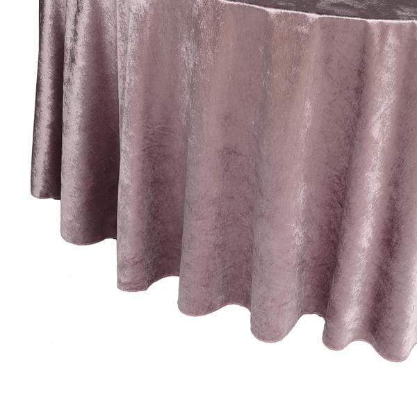 120 in Round Premium Velvet Tablecloth