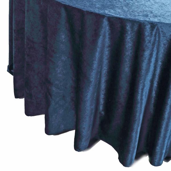 120 in Round Premium Velvet Tablecloth