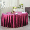 120 in Purple Round Premium Velvet Tablecloth
