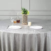 120 in Silver Round Premium Velvet Tablecloth