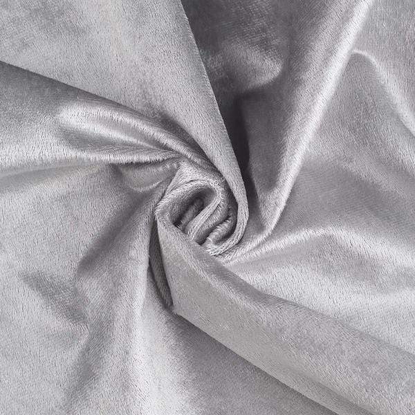 120 in Silver Round Premium Velvet Tablecloth