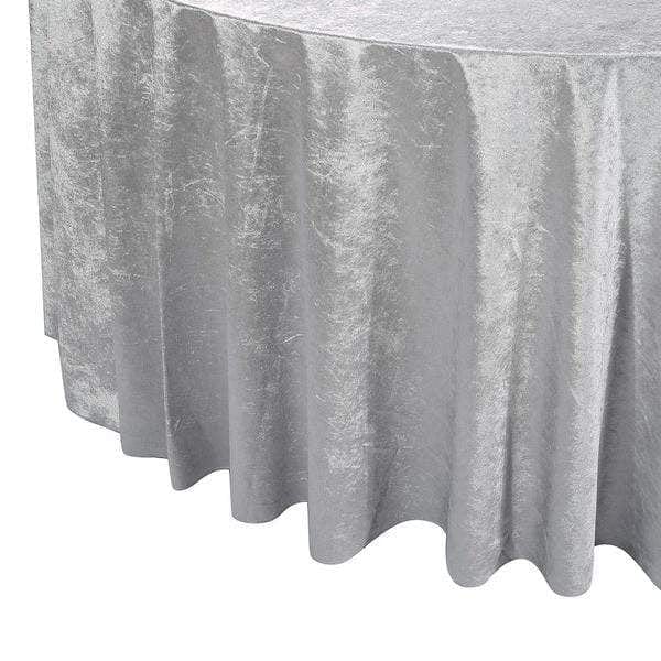 120 in Round Premium Velvet Tablecloth