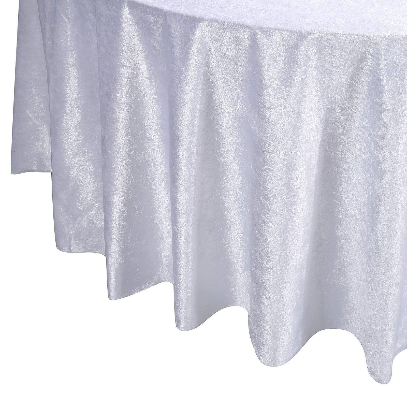 120 in Round Premium Velvet Tablecloth