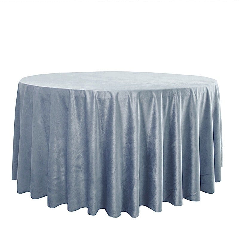 120 in Round Premium Velvet Tablecloth