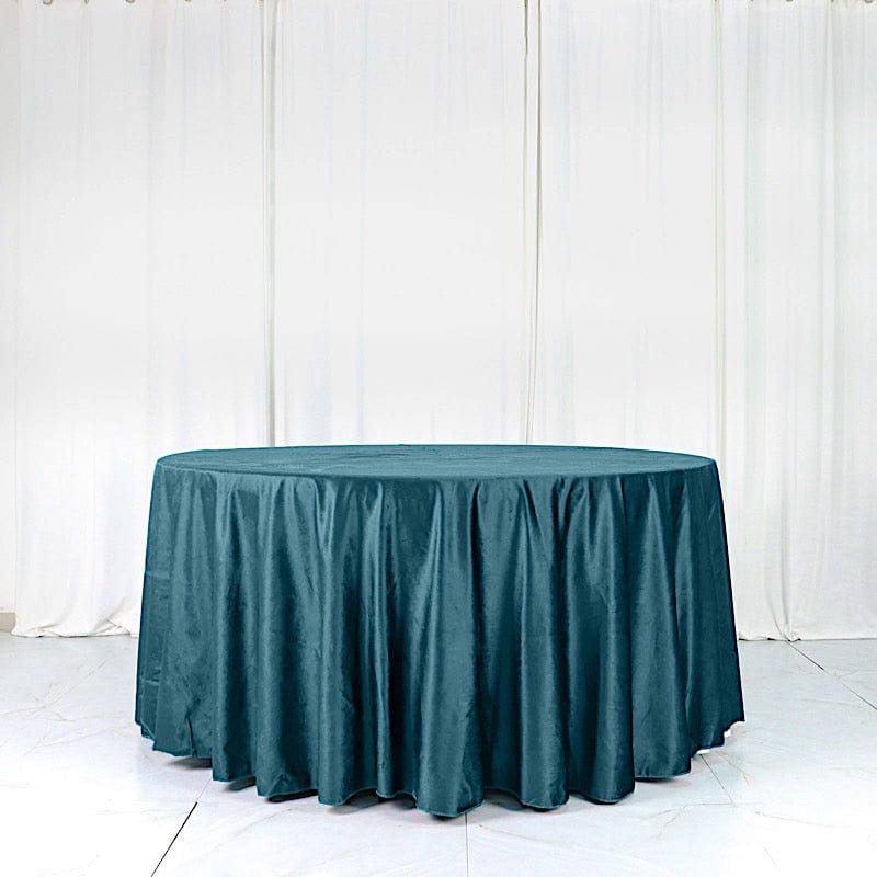 120 in Round Premium Velvet Tablecloth