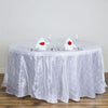 120" Round Tablecloth Pintuck - White