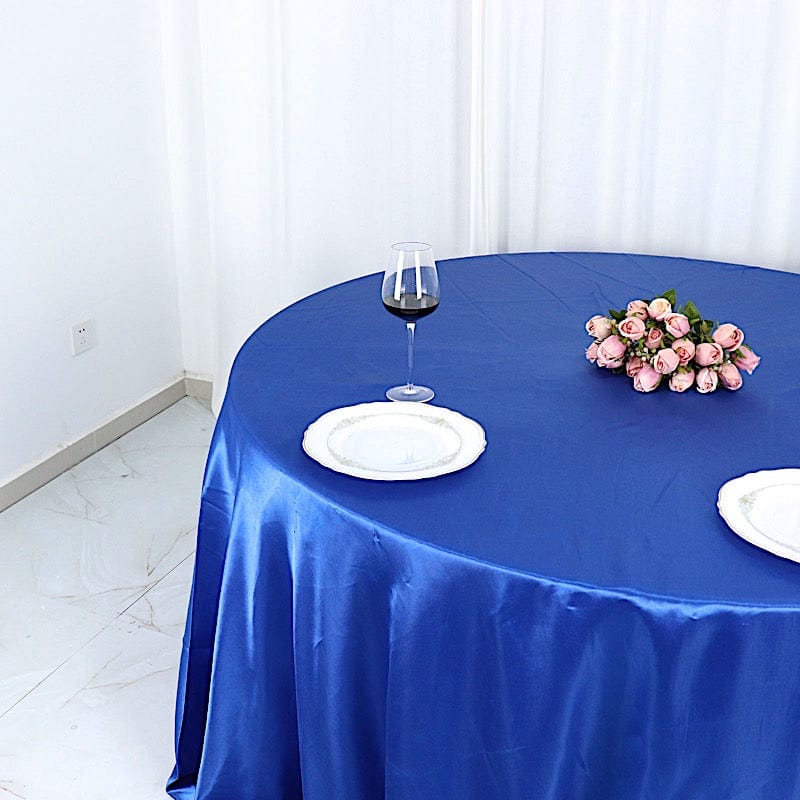 132 in Satin Round Tablecloth