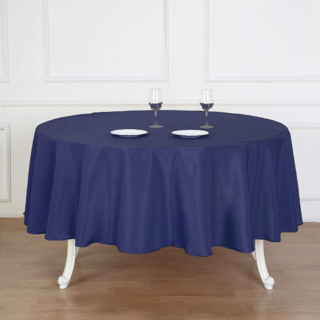 90 inch Fuchsia / Fushia Polyester Round Tablecloth