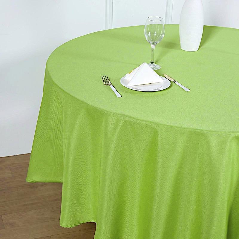 90 in Gold Polyester Round Tablecloth Wedding Party Supplies