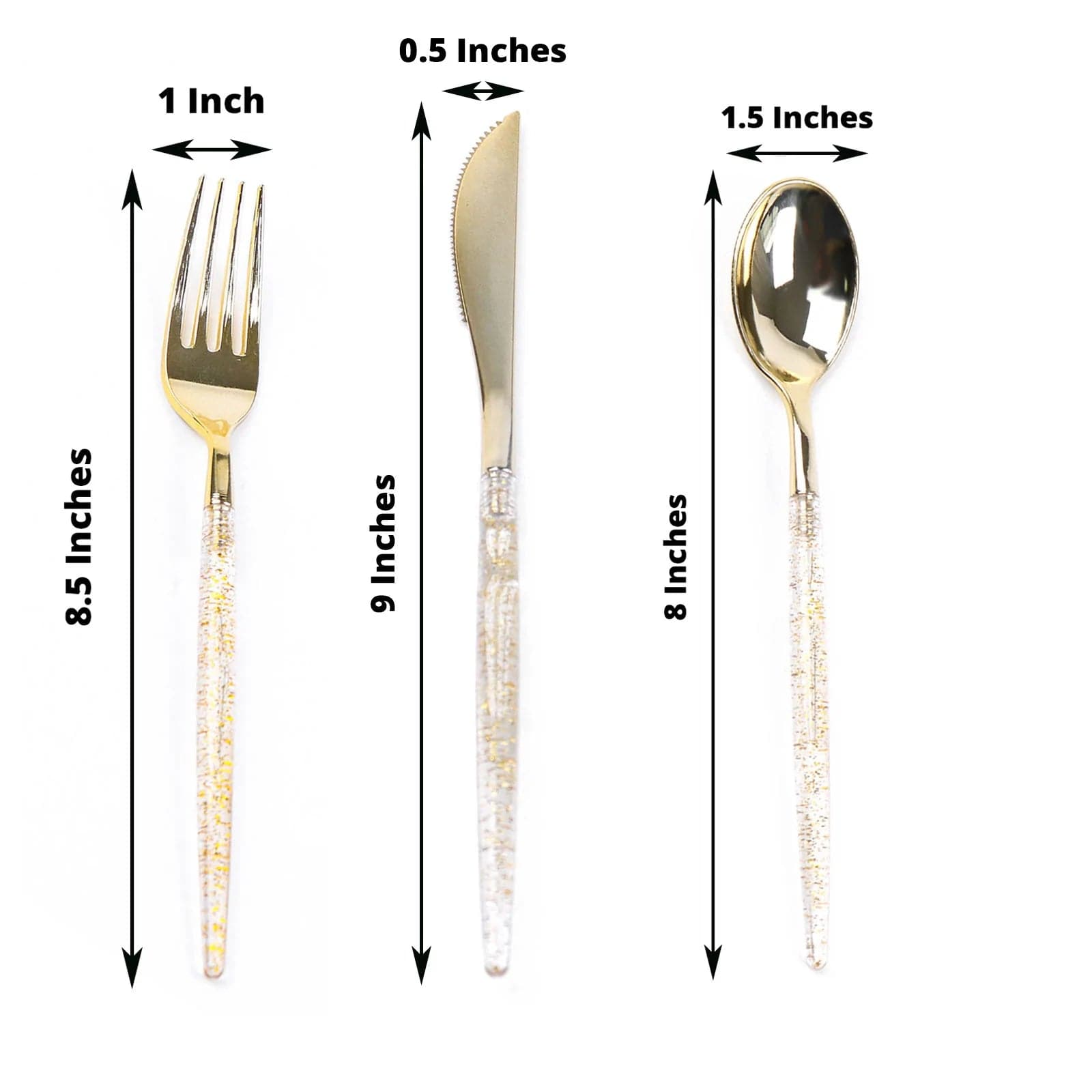 24 Disposable Plastic Cutlery Spoon Fork and Knife Set