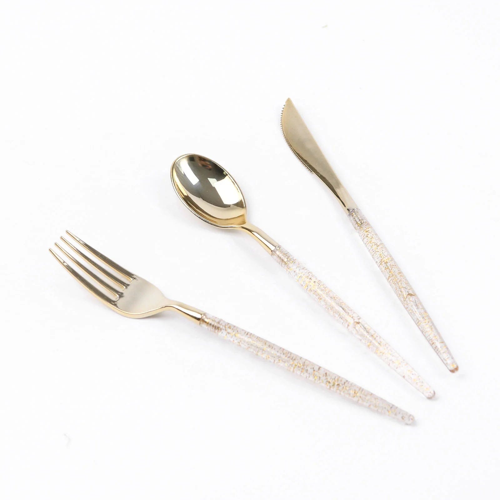 24 Disposable Plastic Cutlery Spoon Fork and Knife Set