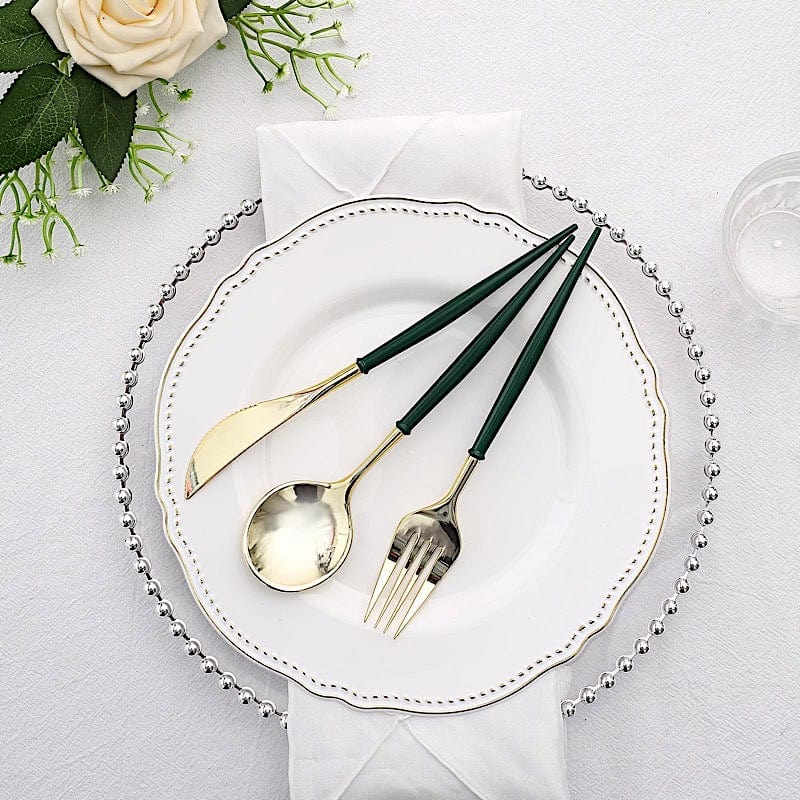 24 Disposable Plastic Cutlery Spoon Fork and Knife Set