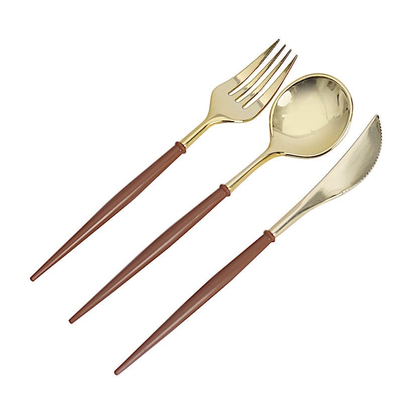 24 Disposable Plastic Cutlery Spoon Fork and Knife Set