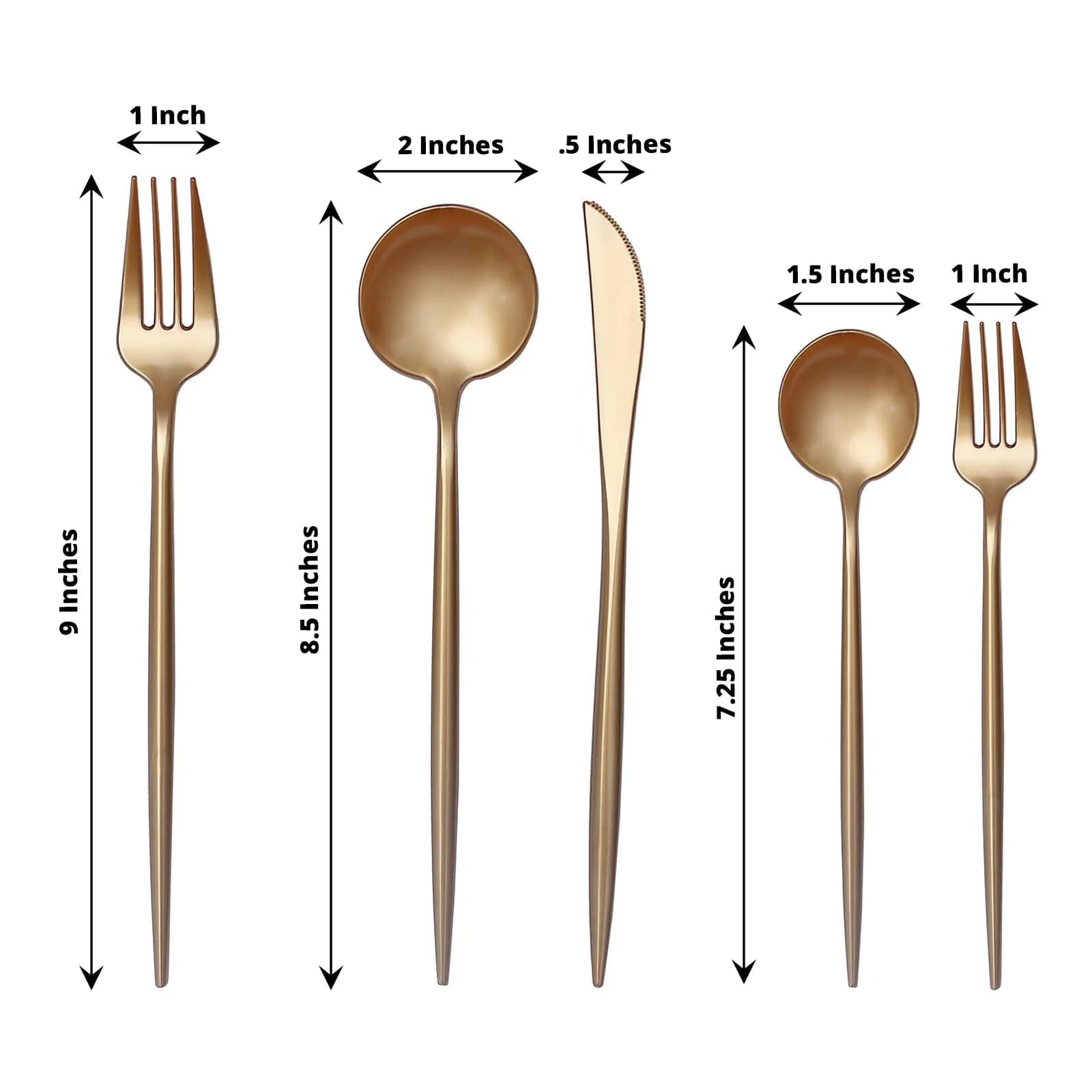 50 Disposable Heavy Duty Plastic Cutlery Spoons Forks and Knives Set