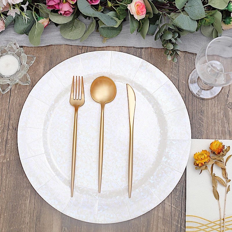 50 Disposable Heavy Duty Plastic Cutlery Spoons Forks and Knives Set