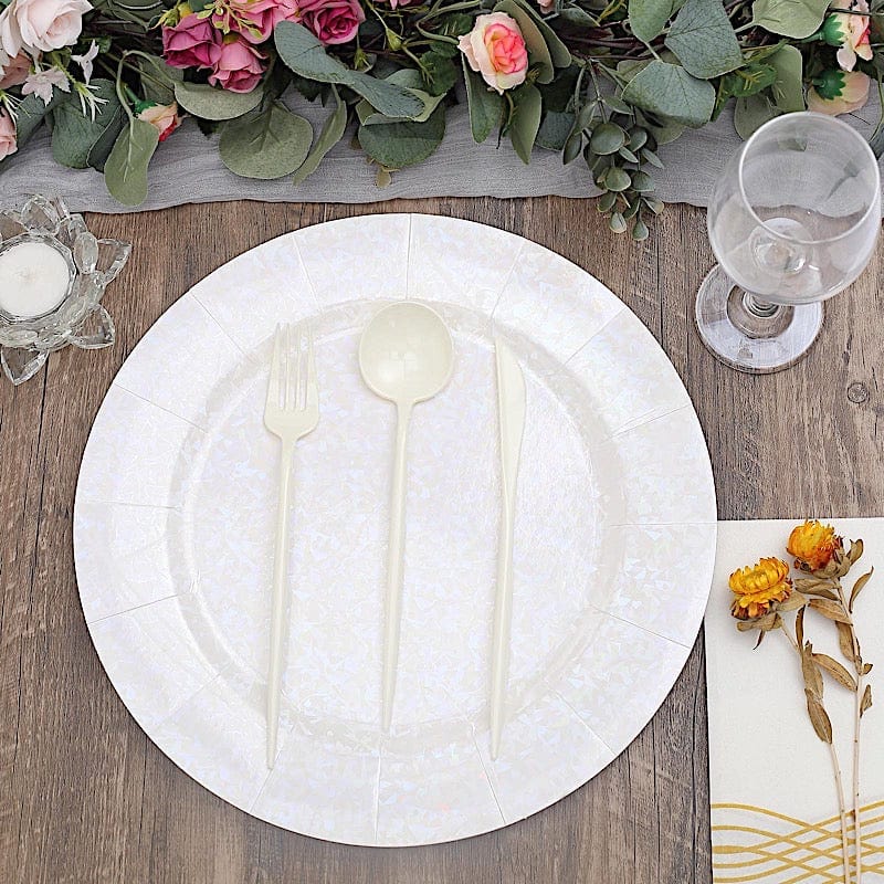 50 Disposable Heavy Duty Plastic Cutlery Spoons Forks and Knives Set