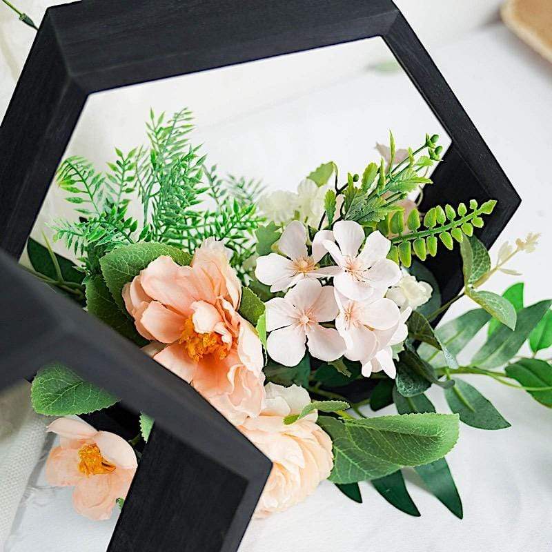 2 9 in Hexagon Geometric Wall Shelves Wood Centerpieces