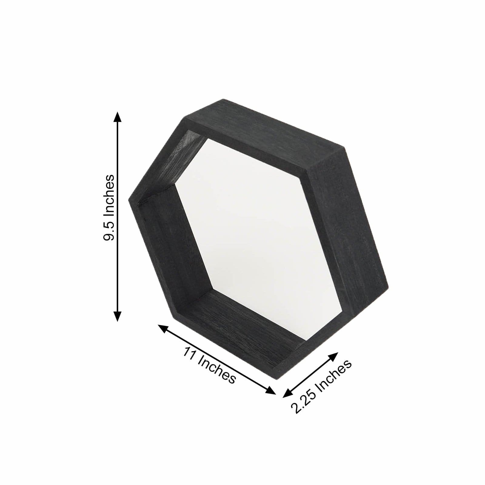 2 9 in Hexagon Geometric Wall Shelves Wood Centerpieces