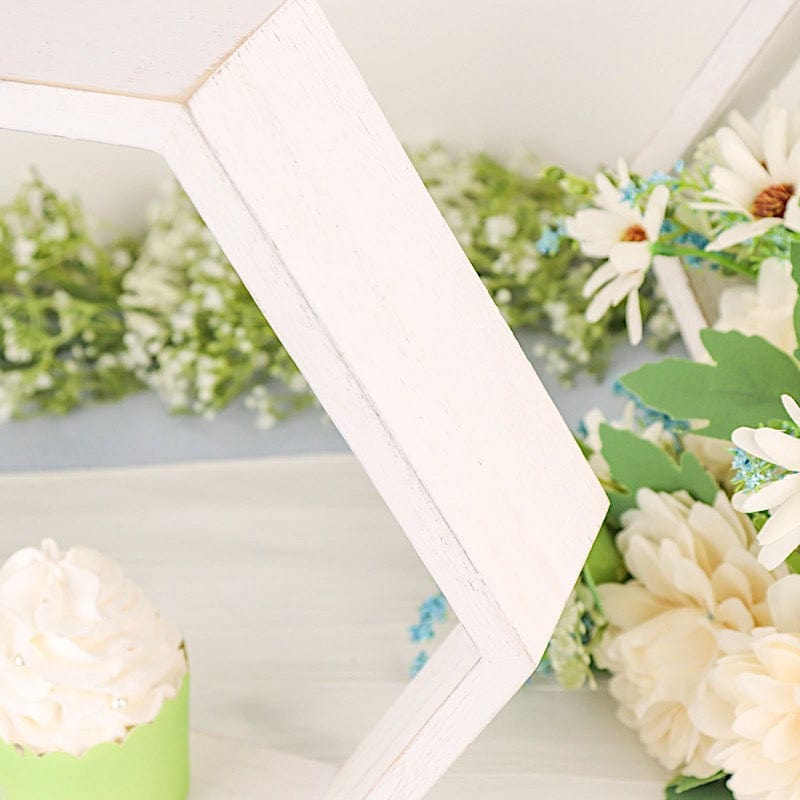 2 9 in Hexagon Geometric Wall Shelves Wood Centerpieces