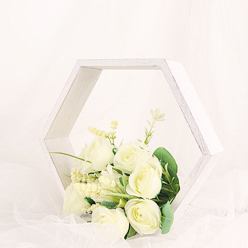 2 9 in Hexagon Geometric Wall Shelves Wood Centerpieces