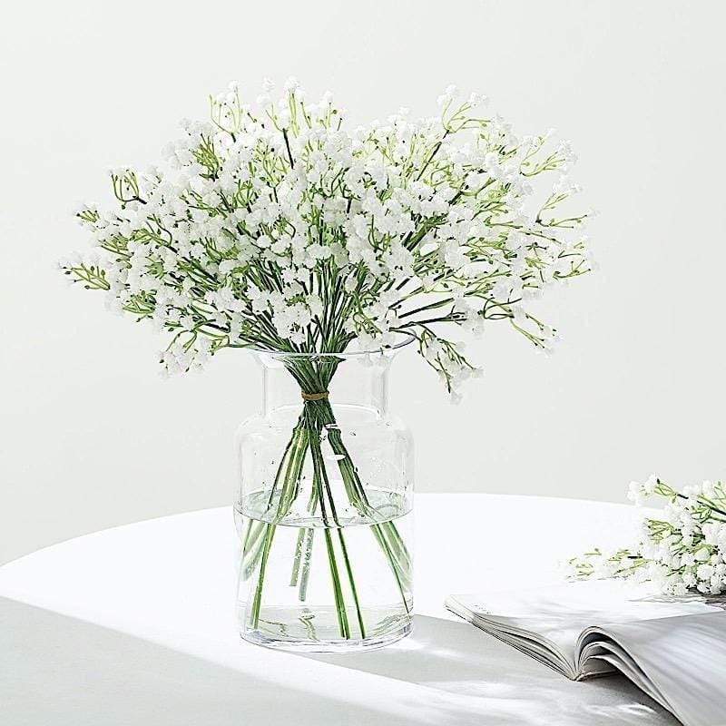 6 ft WHITE GREEN Silk Baby Breath Artificial Flower GARLAND Party  Decorations