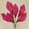 36 Fuchsia Burlap Calla Lilies Lily Flowers