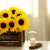 45 pcs Yellow 22" Tall Silk Sunflowers - 5 bushes