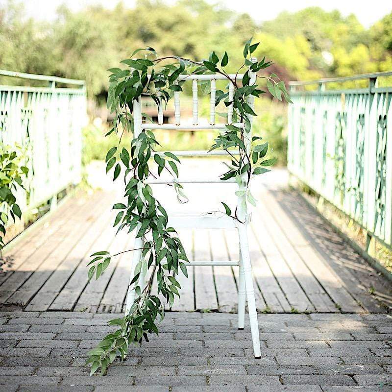 60" long Green Artificial Willow Leaves Vine Garland